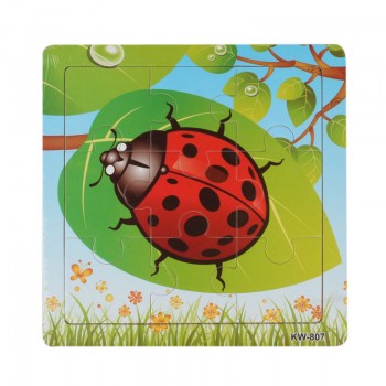 2017 new Hot selling Children Wooden Animal Jigsaw Toys Educational Kids Puzzles Toy Jigsaw Puzzle Brinquedos Lowest price#520