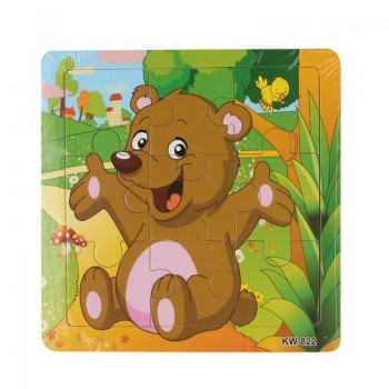 2017 new Hot selling Children Wooden Animal Jigsaw Toys Educational Kids Puzzles Toy Jigsaw Puzzle Brinquedos Lowest price#520