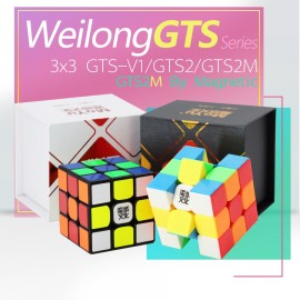 Moyu WeiLong GTS V2 3X3X3 Magnetic Cube Magic Cube 3x3x3 Speed Cube Puzzle Weilong GTS 2M/GTS2 M Weilong GTS2M For Children Toy