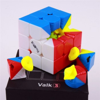 Qiyi the valk3 power m speed cube 3x3x3 magnetic stickerless professional cubo magico toys for kids valk 3 m puzzle cube magnet