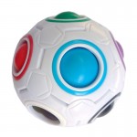 Creative Spheric Magic Rainbow Ball Plastic Magic Balls Puzzle Children Educational Learning Luminous Cube Toys for Children