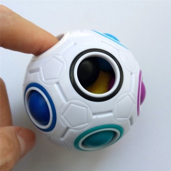 Creative Spheric Magic Rainbow Ball Plastic Magic Balls Puzzle Children Educational Learning Luminous Cube Toys for Children