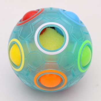 Creative Spheric Magic Rainbow Ball Plastic Magic Balls Puzzle Children Educational Learning Luminous Cube Toys for Children