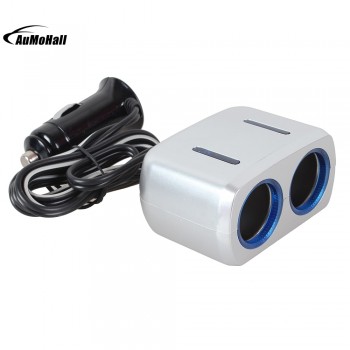12/24V Car Charger Car Cigarette Lighter Two Way Sockets Charger Power Adapter Socket Splitter Car Electronics Accessories