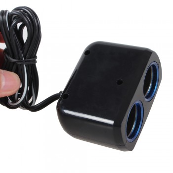 12/24V Car Charger Car Cigarette Lighter Two Way Sockets Charger Power Adapter Socket Splitter Car Electronics Accessories
