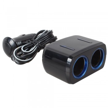 12/24V Car Charger Car Cigarette Lighter Two Way Sockets Charger Power Adapter Socket Splitter Car Electronics Accessories