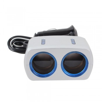 12/24V Car Charger Car Cigarette Lighter Two Way Sockets Charger Power Adapter Socket Splitter Car Electronics Accessories