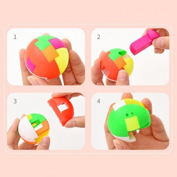 3D Puzzle Ball Puzzle Toys for Children Kids Adult Educational Toys Magic Ball IQ Brain Teasers Toy Intelligence Game Puzzles