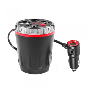 4 USB 5V Car Charging Kit Holder 2 Car Charger Socket Charging Cup 2.1A Port Universal Battery Test