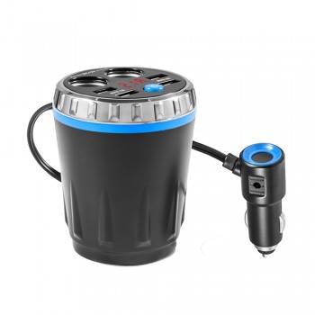 4 USB 5V Car Charging Kit Holder 2 Car Charger Socket Charging Cup 2.1A Port Universal Battery Test