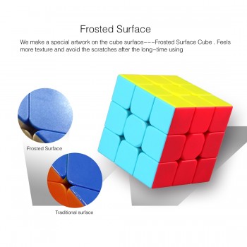 New Qiyi Mofangge Warrior 5.7cm 3*3*3 Speedcube Vivid Color Scheme