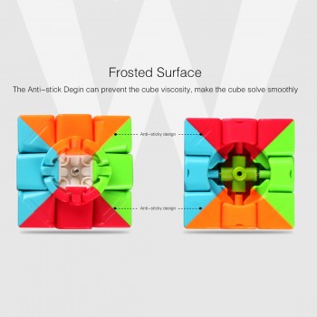New Qiyi Mofangge Warrior 5.7cm 3*3*3 Speedcube Vivid Color Scheme