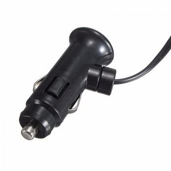 USB 2 Port 2 Way Car Power Cigarette Lighter Socket Splitter Adapter Charger DC 12~24V Cigarette Lighter Socket Black