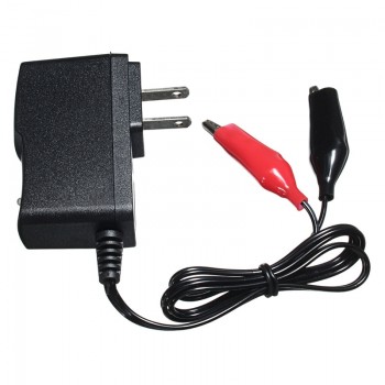 Car Battery Charger Adapter 6V/1A 7Ah Kroak US Plug Sealed Lead Acid Rechargeable Bicycle Toy Car Storage Scooter Power Charger