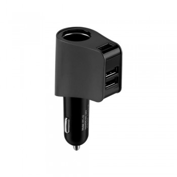 Onever 12V/24V Auto Sockets Car Cigarette Lighter Adapter Lighter Splitter Lighter 5V 3.1A Output Power 3 USB Car Charger
