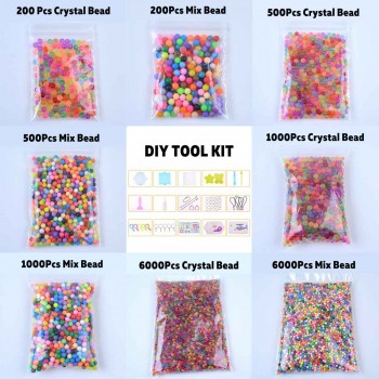 24 Colors 6000pcs Perlen Magic Water Spray Beads Children 3D Puzzles Toys Set Educational Kids Toys