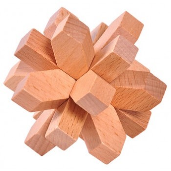Classic IQ Wooden Puzzle Mind Brain Teasers Burr Puzzles Game Toys for Adults Children