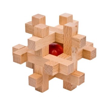 Classic IQ Wooden Puzzle Mind Brain Teasers Burr Puzzles Game Toys for Adults Children