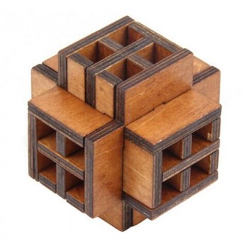 Classic IQ Wooden Puzzle Mind Brain Teasers Burr Puzzles Game Toys for Adults Children
