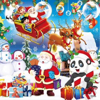 100 Piececs Wooden Puzzle Game Children Jigsaw Puzzle Board Education Learning Toys For Kids Gift Uderwater World Santa Claus
