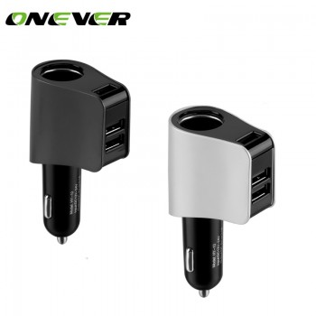 Cigarette lighter Socket Car Charger Adapter with Volmeter Support Smart Fast Charge DC 12-24V 3.1A 3-USB  HY10
