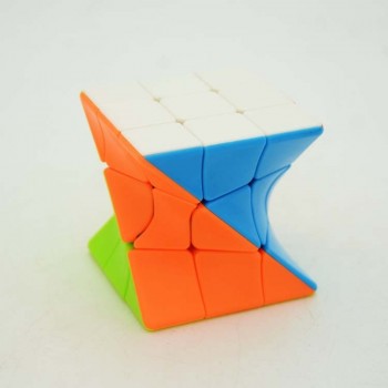 Fanxin 3x3 Torsion Magic Cube Coloful Twisted Cube Puzzle Toy Stickerless Puzzles Colorful Educational Toys For Children
