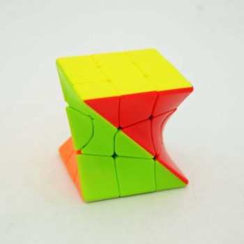 Fanxin 3x3 Torsion Magic Cube Coloful Twisted Cube Puzzle Toy Stickerless Puzzles Colorful Educational Toys For Children