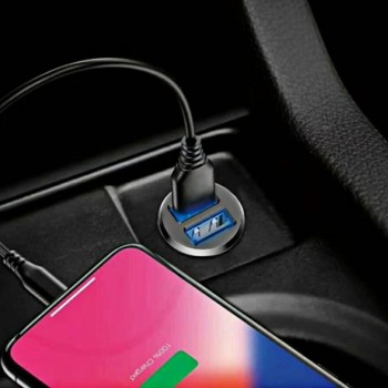 5V 3.1A 2 Port Fast Mini Dual Car Charger Power Adapter For Phone Car Charging Cigarette Lighter Charger Socket For Mobile Phone
