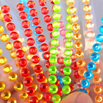 1 Pcs Random Kids Children Kindergarten Educational Puzzles Crystal Diamond Mosaic Sticker Painting Diy Crafts Toys