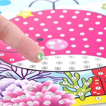 1 Pcs Random Kids Children Kindergarten Educational Puzzles Crystal Diamond Mosaic Sticker Painting Diy Crafts Toys