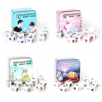 Telling Story DIY Dice Game  Magic Cube Story Metal Boxes Family/Party/Friends Parents with Children Funny Imagine