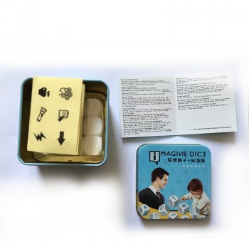 Telling Story DIY Dice Game  Magic Cube Story Metal Boxes Family/Party/Friends Parents with Children Funny Imagine