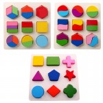 3D Puzzle Toy Kids Baby Wooden Learning Geometry Educational Kids Toys Puzzle Montessori Early Learning Drop Shipping