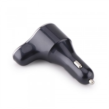 Onever 3.1A Dual USB Car Charger Adapter Fast Charging with Volmeter Cigarette Lighter Socket Splitter for Phone Tablet GPS DVR
