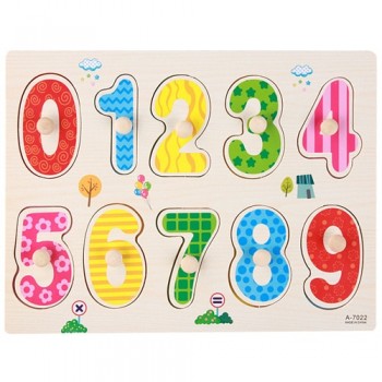 30CM Wooden Puzzle Jigsaw Toys For Children Wood Cartoon Animal Puzzles Intelligence Kids Early Educational Toys For Children