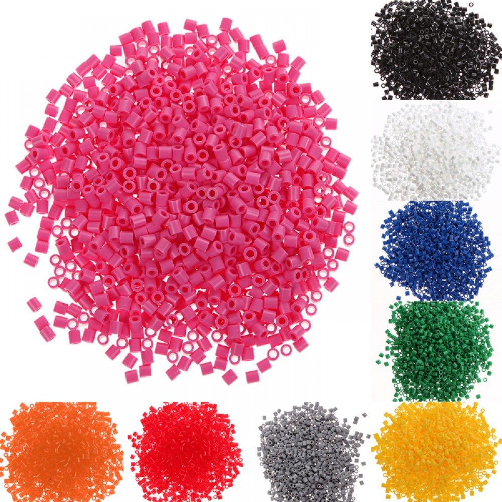 1000pcs 5mm EVA Hama/Perler Beads Toy DIY Handmaking Fuse Bead Multicolor Creative Kids Fun Craft Toys