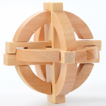 China Classic 3D Wooden Puzzle Lock Toys Cube Game Funny Lock Design IQ Brain Teaser Educational Toys For Children Adults