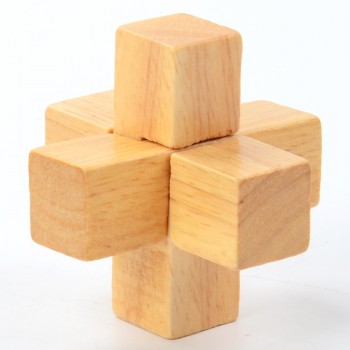 China Classic 3D Wooden Puzzle Lock Toys Cube Game Funny Lock Design IQ Brain Teaser Educational Toys For Children Adults