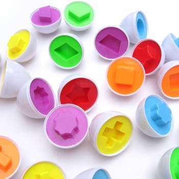 6 Pcs /Set Eggs Learning Education Toys Mixed Shape Wise Pretend Puzzle Smart Baby Kids Learning Toys Tool Educational Toys