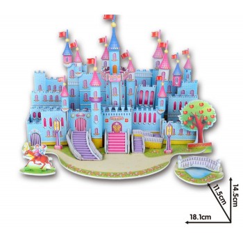 3D DIY Puzzle Jigsaw Baby toy Kid Early learning Castle Construction pattern gift For Children Brinquedo Educativo Houses Puzzle