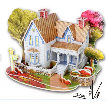 3D DIY Puzzle Jigsaw Baby toy Kid Early learning Castle Construction pattern gift For Children Brinquedo Educativo Houses Puzzle