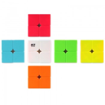 QIYI QIDI 2X2X2 MAGIC SPEED CUBE POCKET STICKERless PUZZLE CUBE PROFESSIONAL 2x2 SPEED CUBE EDUCATIONAL funny TOYS FOR CHILDREN