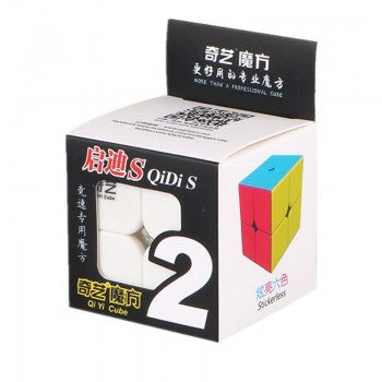 QIYI QIDI 2X2X2 MAGIC SPEED CUBE POCKET STICKERless PUZZLE CUBE PROFESSIONAL 2x2 SPEED CUBE EDUCATIONAL funny TOYS FOR CHILDREN