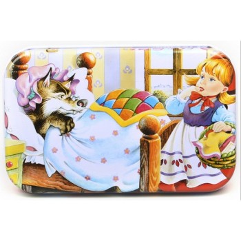 60 Pieces Wooden Puzzle Toys with Iron Box Kids Cartoon Animal Wood Puzzles Educational Toys for Children Christmas Gift