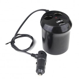 Socket 2 Way Charger Cigarette Lighter Power Adapter Splitter Dual USB Charge Indicator Mini Multi Car Universal