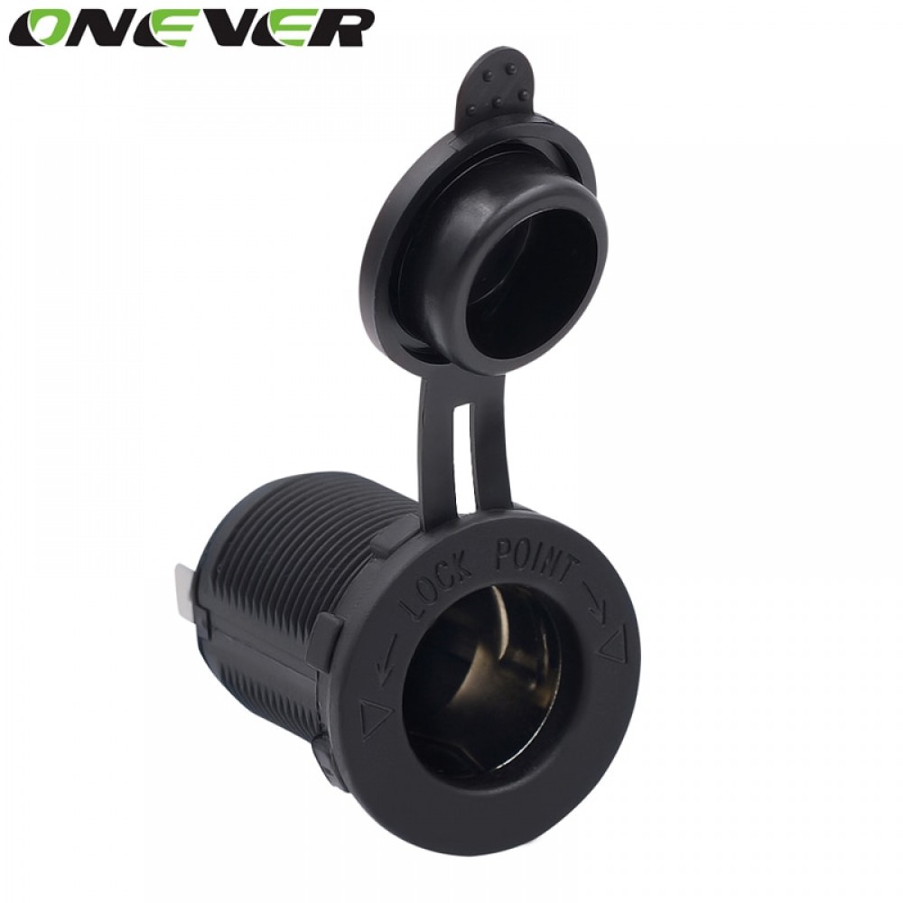 Car Accesories Waterproof Heat Resisting Plastic Power Socket DC 12V 120W Motorcycle Car Tractor Cigarette Lighter Plug Outlet