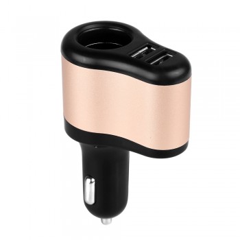 High Quality 12V 1A amp; 2.1A Universal 2 Ports Dual USB One Way Car Cigarette Lighter Power Socket Charger Adapter for Phone GPS