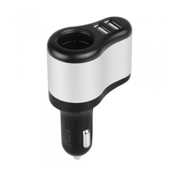 High Quality 12V 1A amp; 2.1A Universal 2 Ports Dual USB One Way Car Cigarette Lighter Power Socket Charger Adapter for Phone GPS