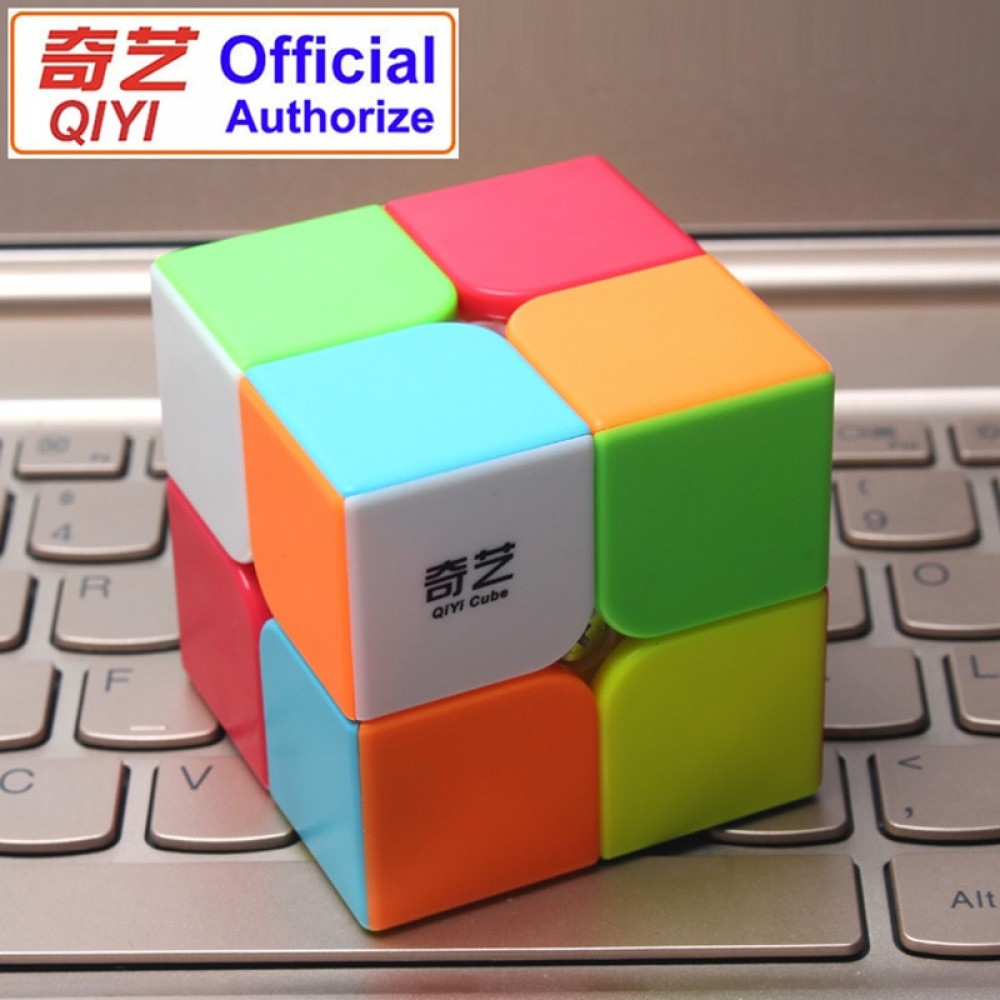 Cube 2*2*2 Classic Magic Toy PVC Sticker Block Puzzle Speed Cube Kids Toys Magic Cube Magic Cubes For Children K2825