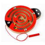 Children Animal Magnetic Maze Toy Kids Wooden Puzzle Game Early Educational Brain Teaser Wooden Toy Intellectual Jigsaw Board